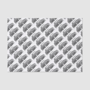 Papier Mousseline Voiture Vintage Voyage