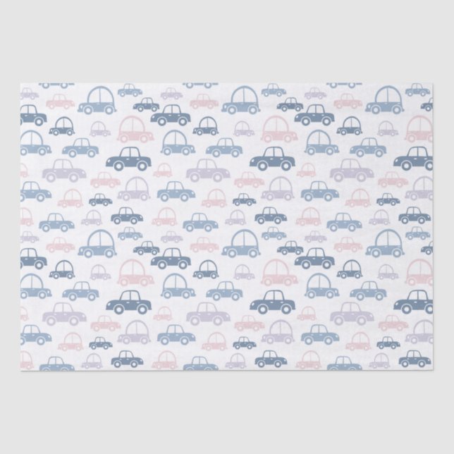 Papier Mousseline Voitures pour enfants (Recto)