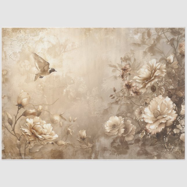 Papier Mousseline Vol d'or (Recto)