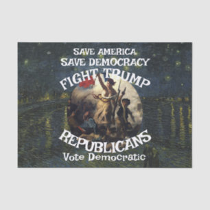 Papier Mousseline Vote Politique Patriotique Trump Parti Républicain