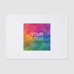 Papier Mousseline Votre logo d'entreprise ici Modèle personnalisé mo