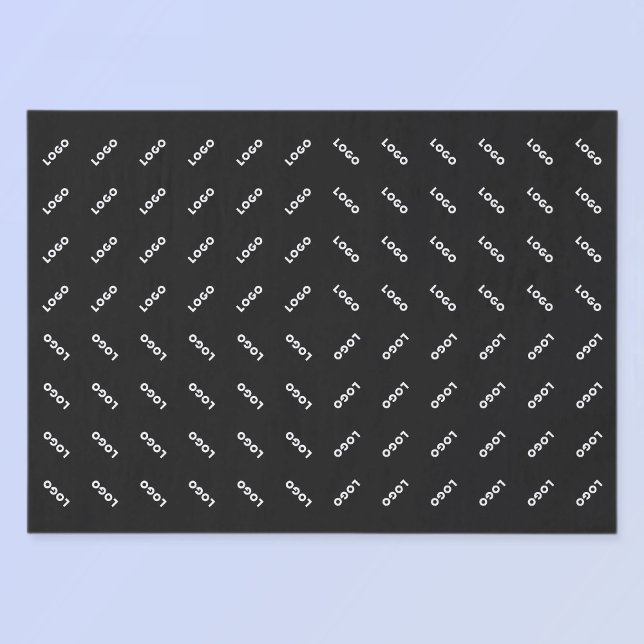 Papier Mousseline Votre logo ou image téléchargé | Patten moderne (Créateur téléchargé)