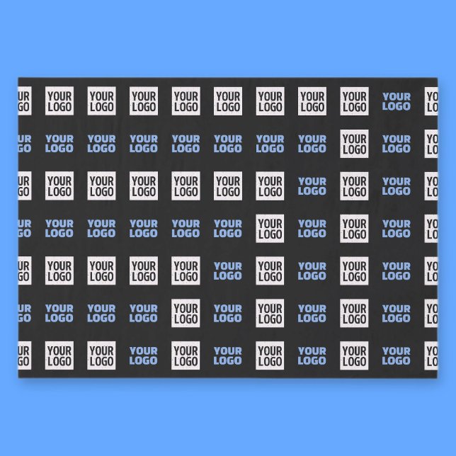 Papier Mousseline Votre logo ou image téléchargée | Motif géométriqu (Créateur téléchargé)