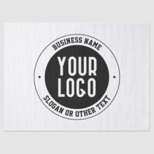 Papier Mousseline Votre logo ou votre conception d'entreprise   Text