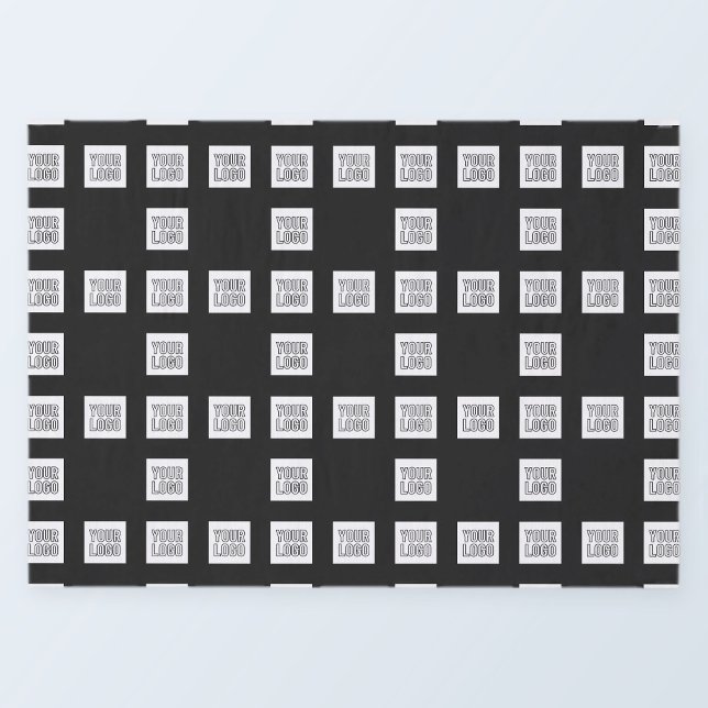 Papier Mousseline Votre logo ou votre Motif de répétition unique (Créateur téléchargé)