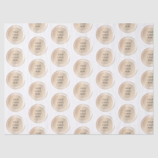 Papier Mousseline Votre logo personnalisable Marque promotionnelle p (Recto)