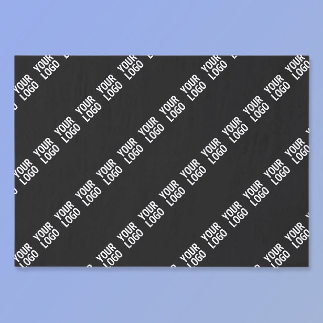 Papier Mousseline Votre logo, votre design ou votre photo en diagona (Créateur téléchargé)