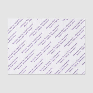Papier Mousseline Votre Motif texte partout en noir/blanc