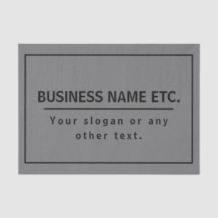 Papier Mousseline Votre nom d'entreprise ou marque, etc. gris foncé