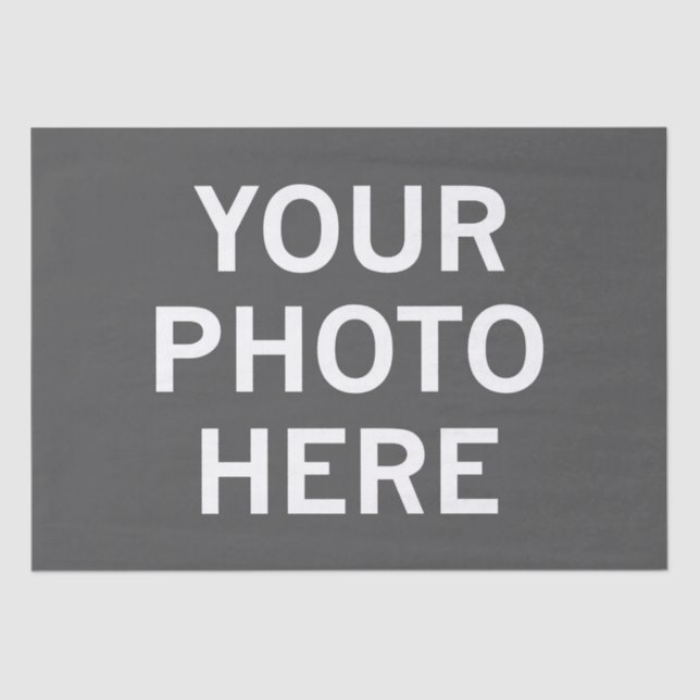 Papier Mousseline Votre photo ici (Recto)