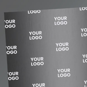 Papier Mousseline Votre simple logo répétitif   Gradient noir et gri