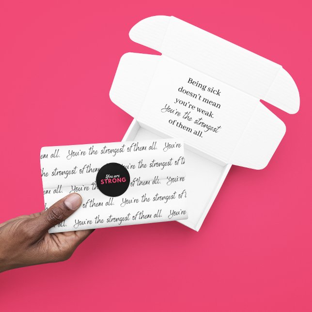 Papier Mousseline Vous êtes le papier de tissus le plus puissant (Let someone special know how strong they are with this empowering tissue paper! )