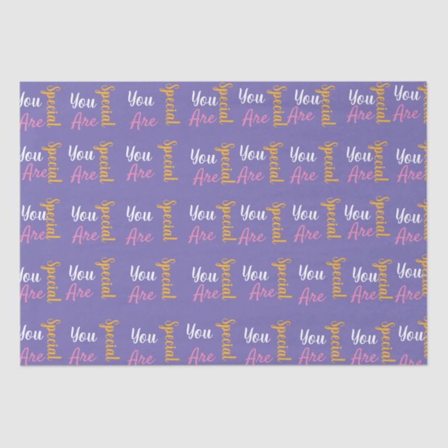 Papier Mousseline Vous êtes une licorne spéciale (Recto)