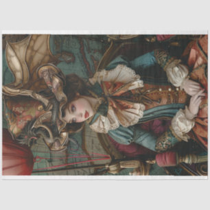 Papier Mousseline Voyageur à coeur de vapeur de découpage