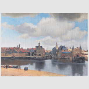 Papier Mousseline Vue de Delft, Johannes Vermeer, 1659-1660