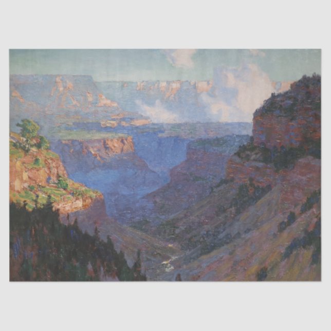 Papier Mousseline Vue sur le Grand Canyon (par E.H. Potthast) (Recto)