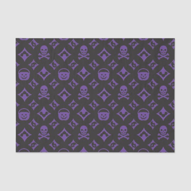 Papier Mousseline Vuitton ! Designer Halloween LG en violet (Recto)