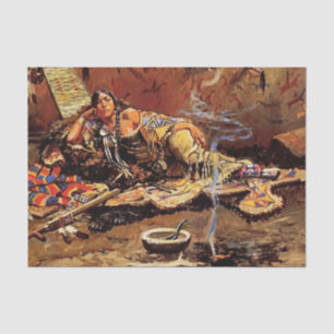 Papier Mousseline "Waiting and Mad" de Charles M Russell