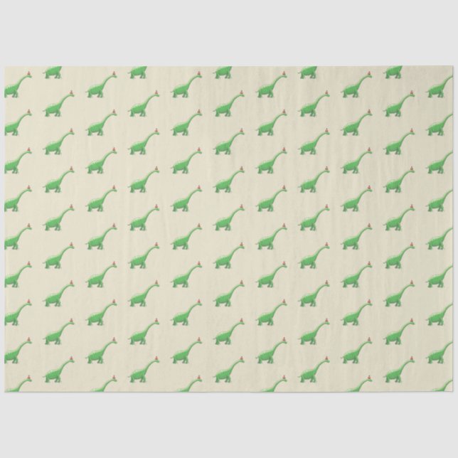 Papier Mousseline Walter le Dinosaure (Recto)