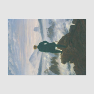 Papier Mousseline Wanderer au-dessus de la mer de brouillard par Cas