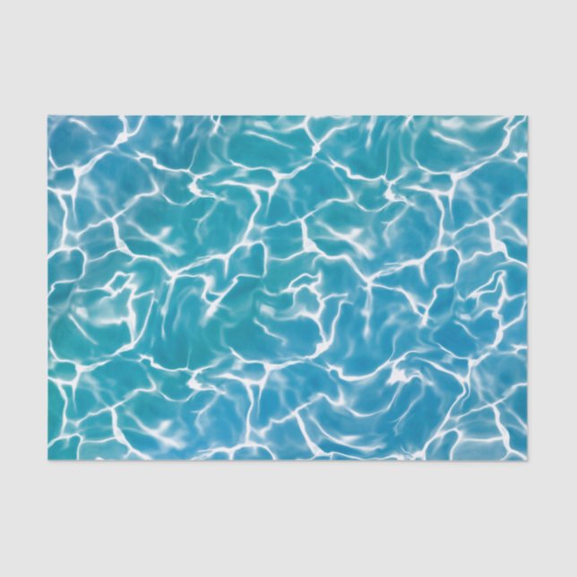 Papier Mousseline Water bleu (Recto)