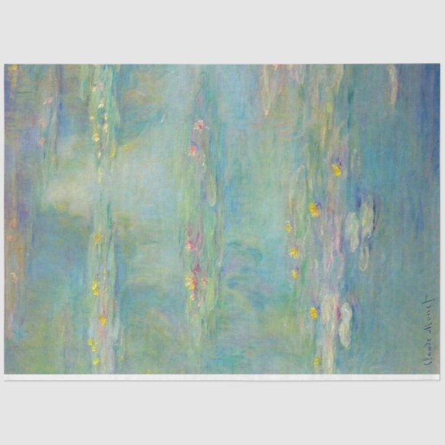 Papier Mousseline Water Lilies Series 3 par Claude Monet (Recto)