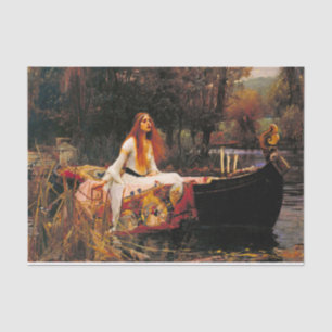 Papier Mousseline Waterhouse Lady of Shalott