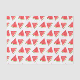 Papier Mousseline Watermelon Rouge aquarelle de fruit Motif alimenta