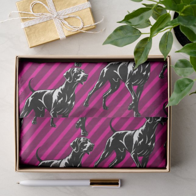 Papier Mousseline Weimaraner  (Cadeau)
