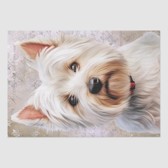 Papier Mousseline West Highland White Terrier (Recto)