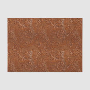 Papier Mousseline Western Brown Tan Bohemian Art
