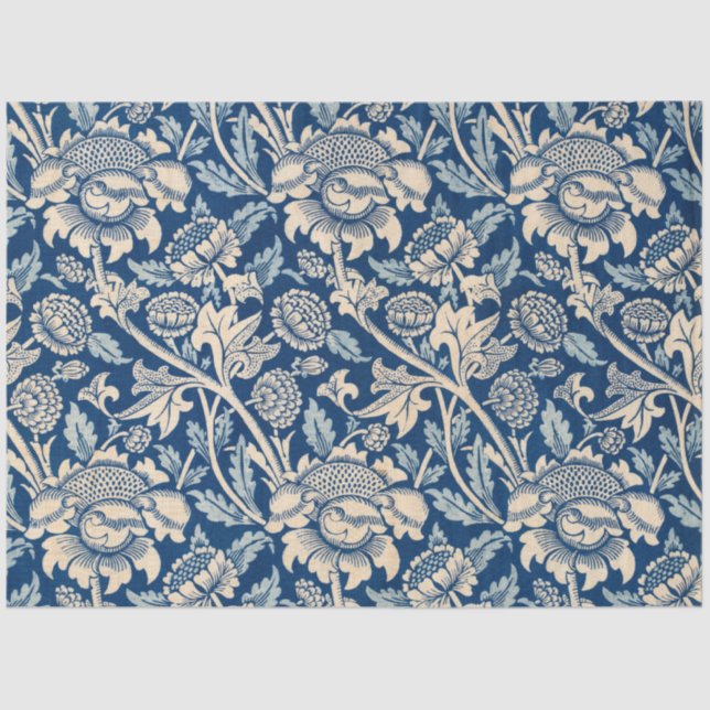 Papier Mousseline Wey, 1883 par William Morris (Recto)
