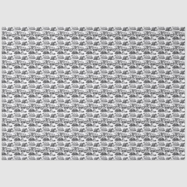 Papier Mousseline WHEATEN Terrier Black Toile (Recto)