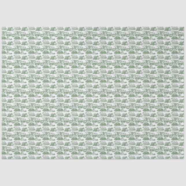 Papier Mousseline WHEATEN Terrier Green Toile (Recto)