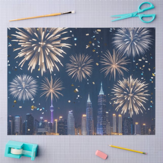 Papier Mousseline When the Lights Begin to Fall (Artisanat)