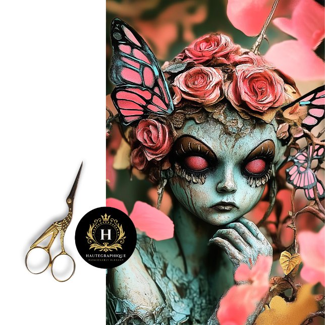 Papier Mousseline Whimsical Fairy Gothique Paris Gargoyle Découpage (Créateur téléchargé)