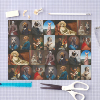 Papier Mousseline Whimsy Dogs Portrait Collection Decoupage