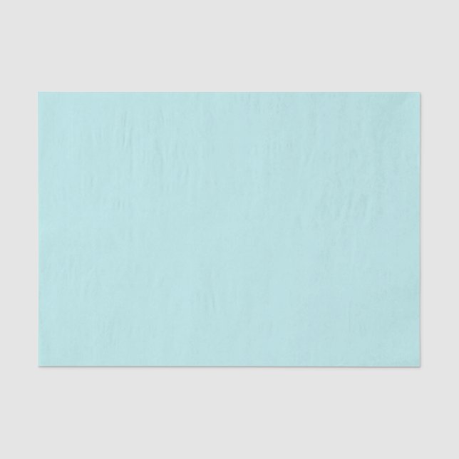 Papier Mousseline Whisper marron pâle Bébé bleu solide (Recto)