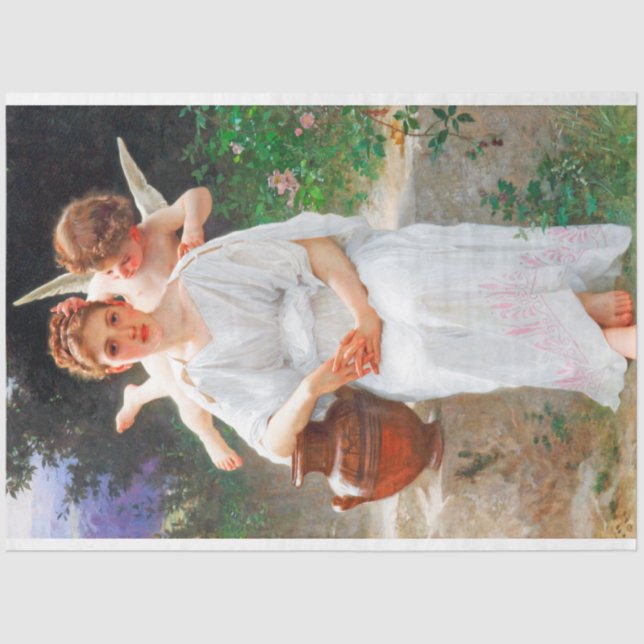 Papier Mousseline Whisperies d'Amour, Bouguereau (Recto)