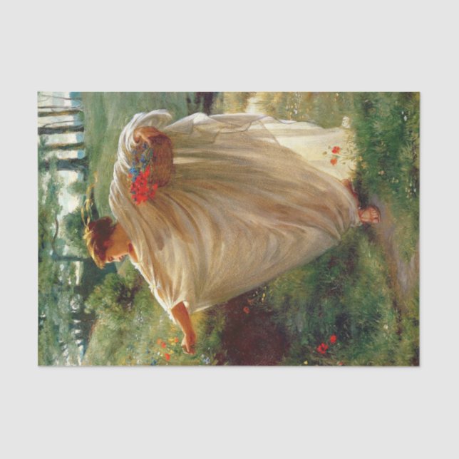 Papier Mousseline Wild Blossoms (par Edward Poynter) (Recto)