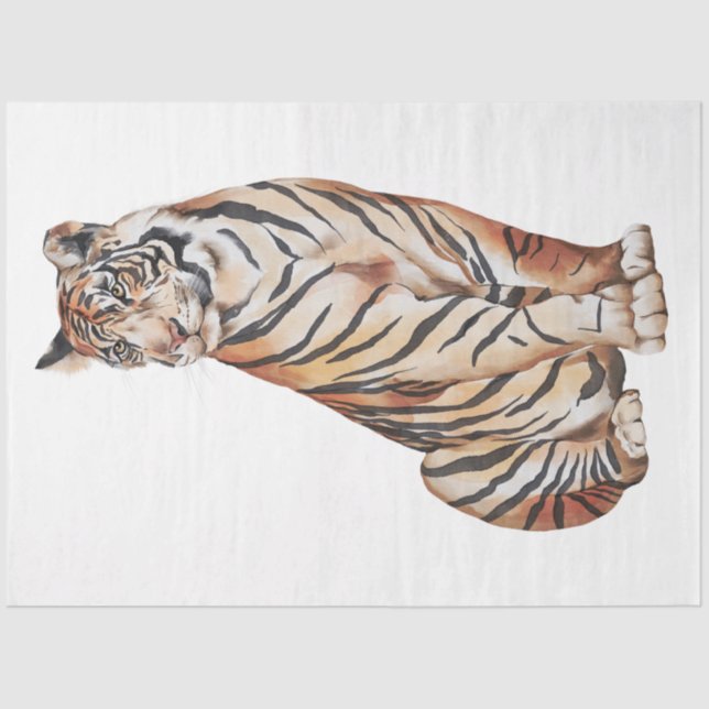 Papier Mousseline Wild Cats Series Design 4 (Recto)