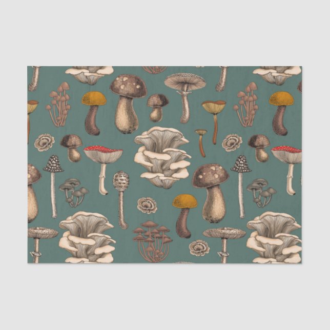 Papier Mousseline Wild Mushrooms (Recto)
