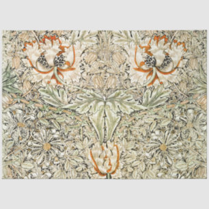 Papier Mousseline William Morris Antique Honeysuckle Floral Classic