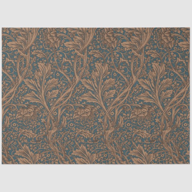 Papier Mousseline William Morris Arcadia Floral Pattern Classic (Recto)