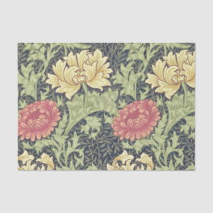 Papier Mousseline William Morris Chrysanthemum Vintage Floral Art