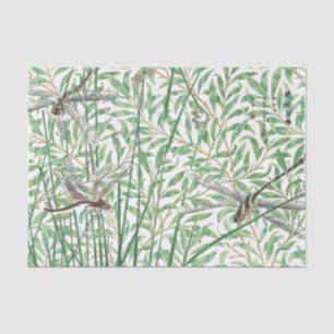 Papier Mousseline WILLIAM MORRIS ET DRAGONFLIS Tissus Paper