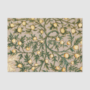 Papier Mousseline William Morris Floral Fruit Jardin Fleur Classique