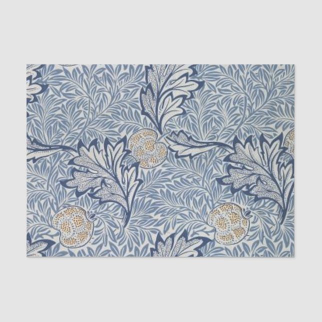 Papier Mousseline William Morris Flower Floral Design (Recto)