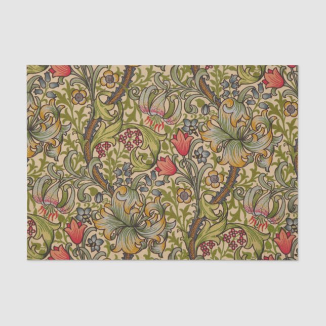Papier Mousseline William Morris Golden Lily (Recto)