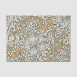 Papier Mousseline William Morris Golden Lily Blue Gold Classic